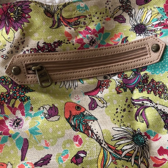 Sakroots Floral Koi Tote Bag - Picture 4 of 8